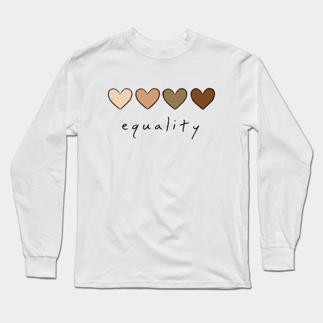 Race Equality Long Sleeve T-Shirt by hotzelda